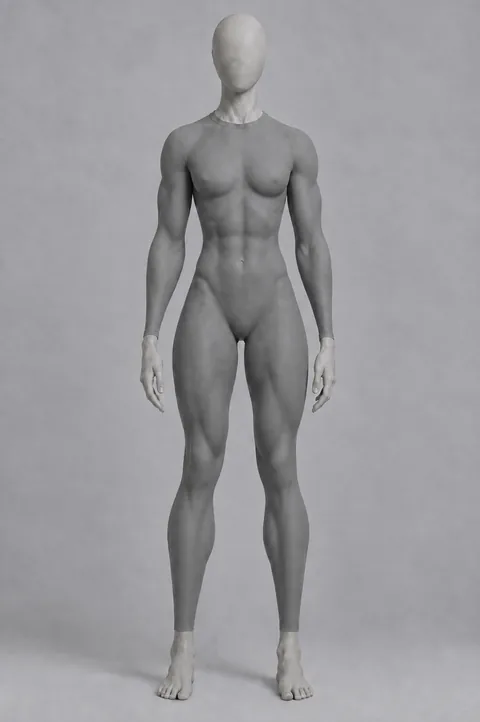 Clay body of character 3